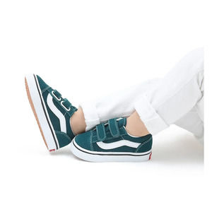 Vans Kids Sneakers - Teal and White